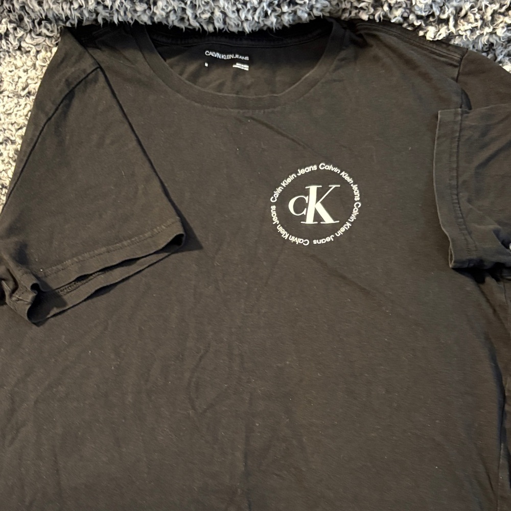 Calvin Klein Charcoal Tee with Logo